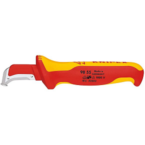 Nůž na odstraňování opláštění kabelů, 155 mm do 1000V, Knipex Nůž na odstraňování opláštění kabelů, 155 mm do 1000V, Knipex