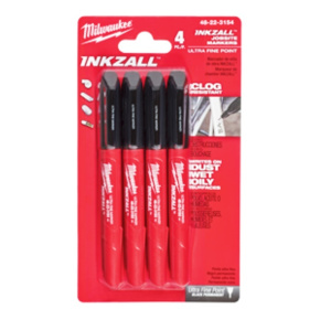 Značkovač sada 4ks INKZALL černý Milwaukee